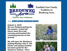 Tablet Screenshot of bredewegacres.com